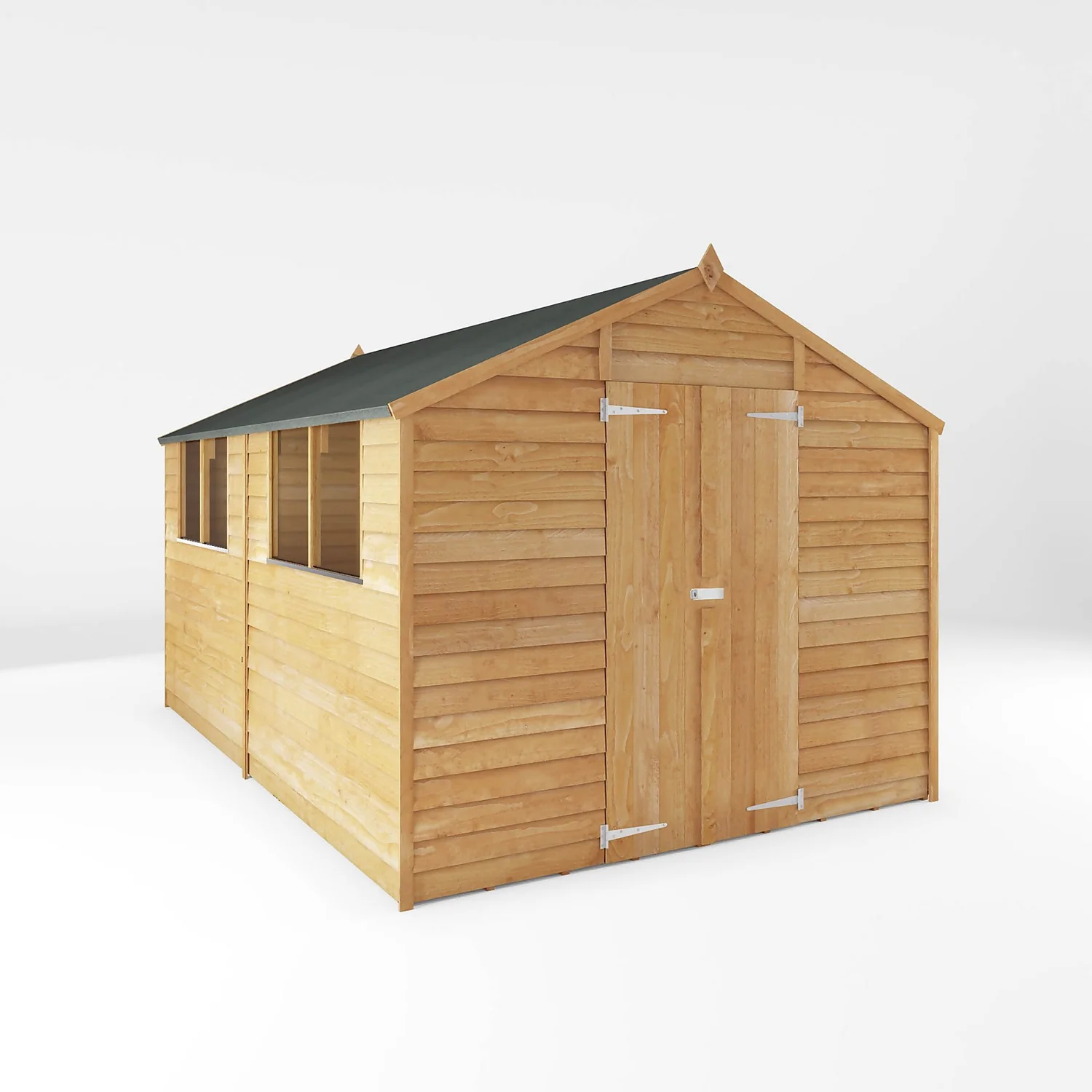 Mercia 12 X 8ft Overlap Double Door Apex Shed