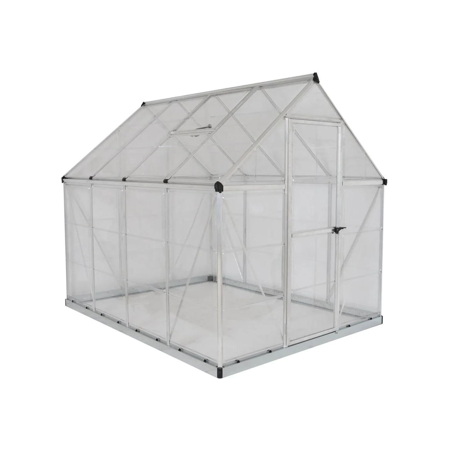 Palram 6 X 8ft Canopia Harmony Greenhouse - Silver - Image 2