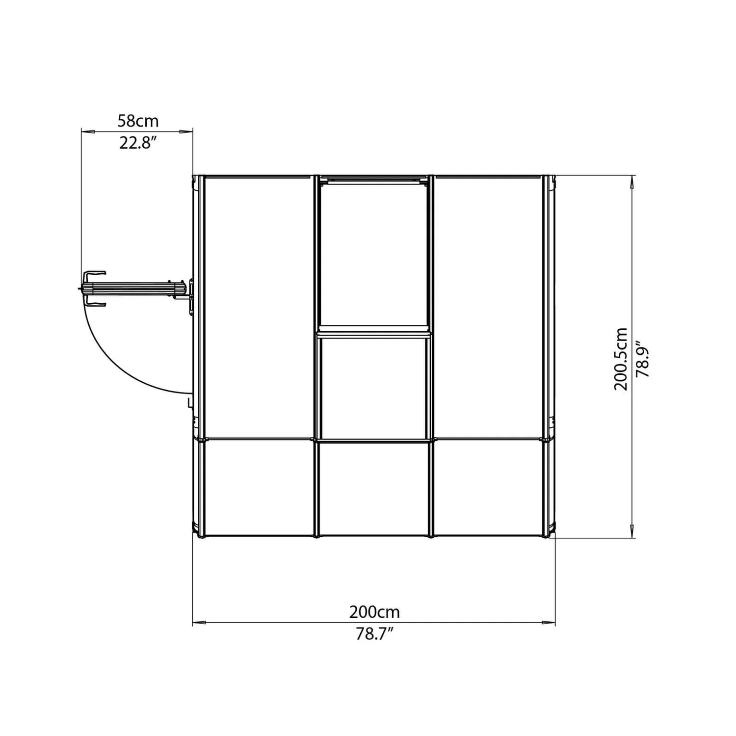 Palram 6 X 6ft ClearCanopia Sun Room - Image 6