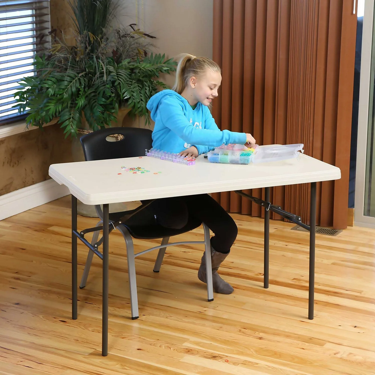 Lifetime Seasonal Party Trestle Table - 1.22m / 4ft - Image 2