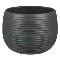 Graphite Stone Plant Pot - 16cm