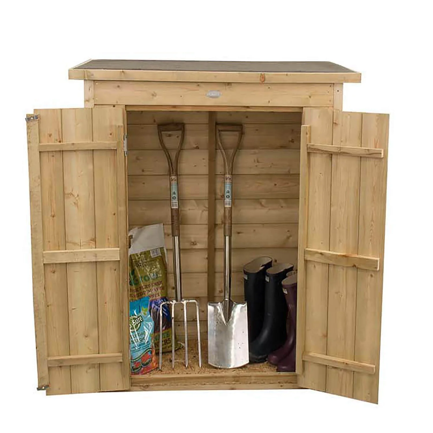 Forest Garden Wooden Shiplap Pent Garden Store - Image 2