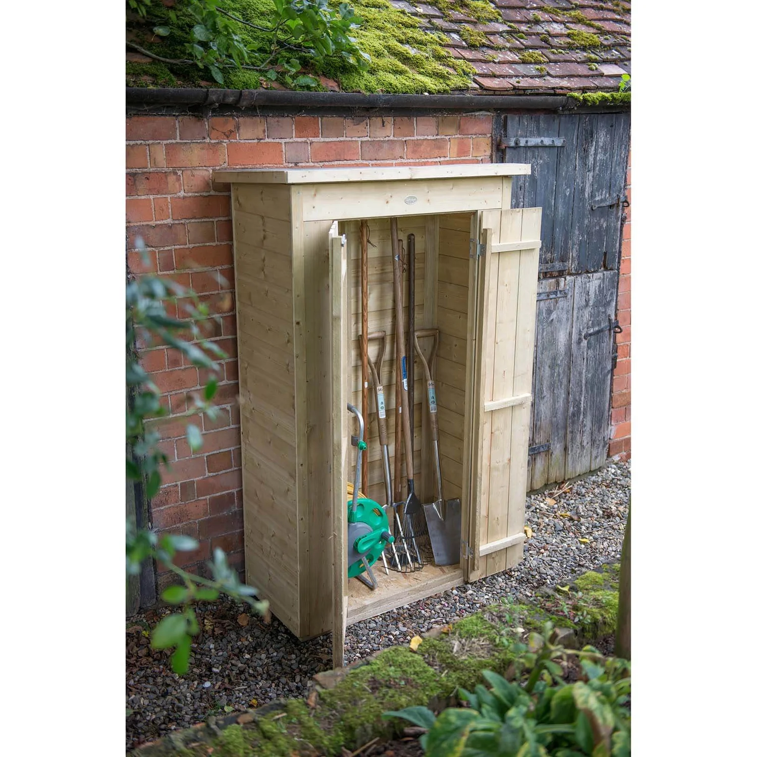 Forest Garden Wooden Tall Shiplap Pent Garden Store - Image 2