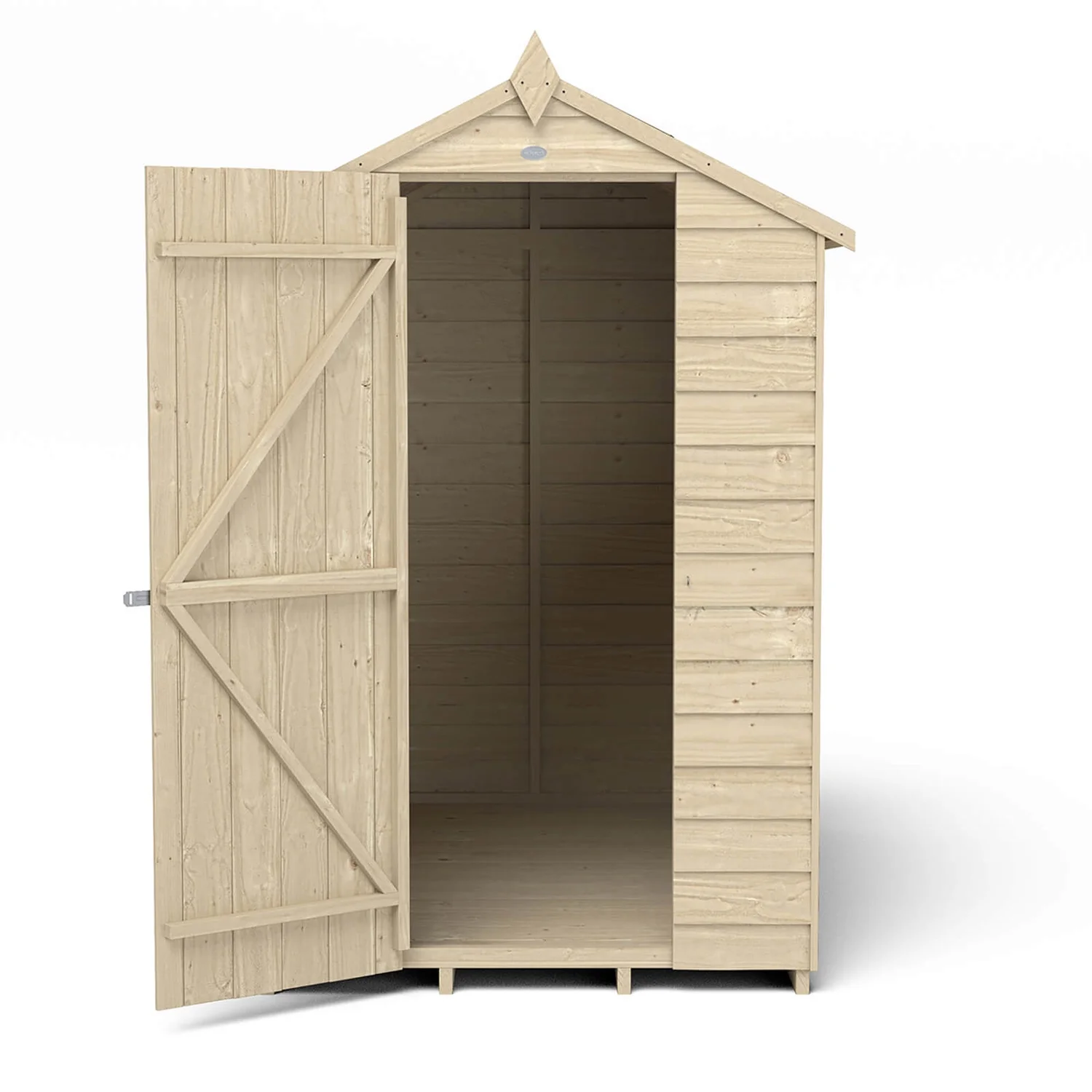 Forest 6 X 4ft Overlap Pressure Treated Apex Shed - Incl. Installation - Image 3