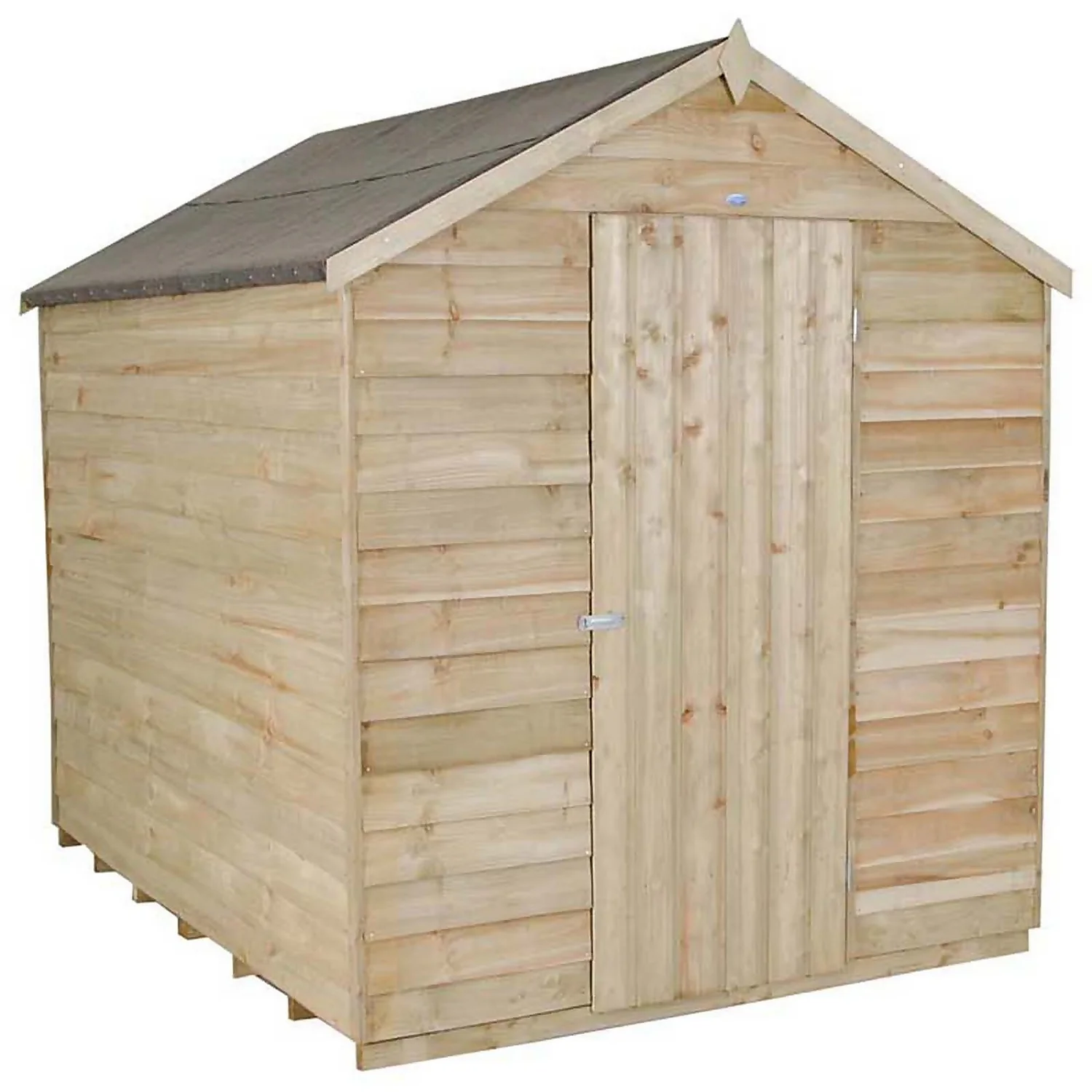 8x6ft Forest Wooden Overlap Pressure Treated Apex Shed -incl. Installation - Image 3