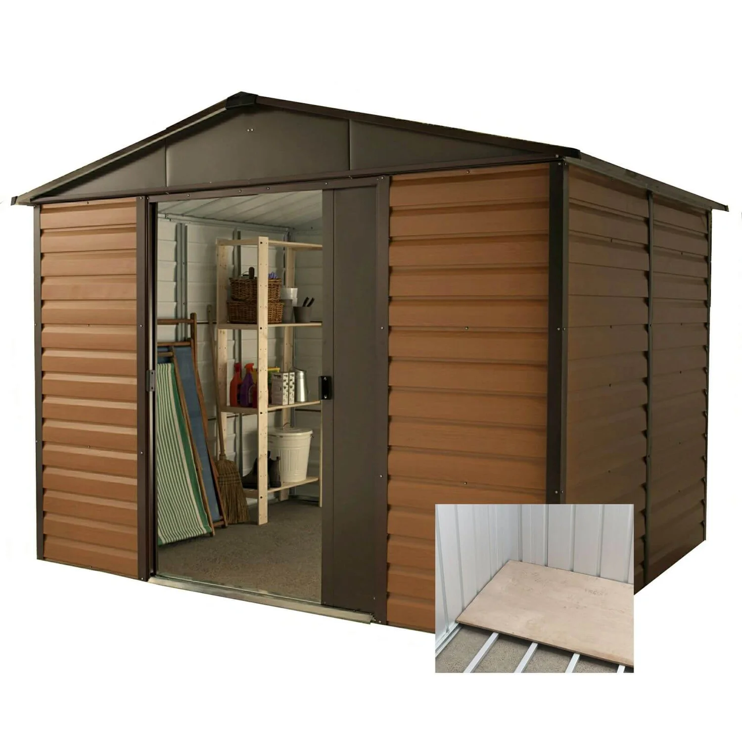 Yardmaster 10x12ft Woodgrain Shed & Floor Frame - Image 2
