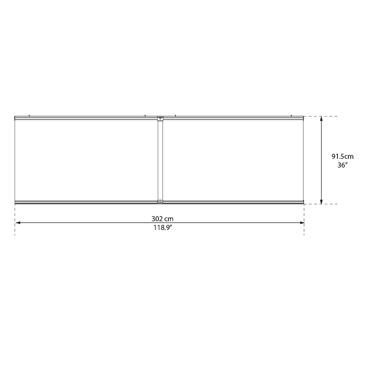 Palram - Canopia Canopy Aquila 3000 Grey Clear - Image 7