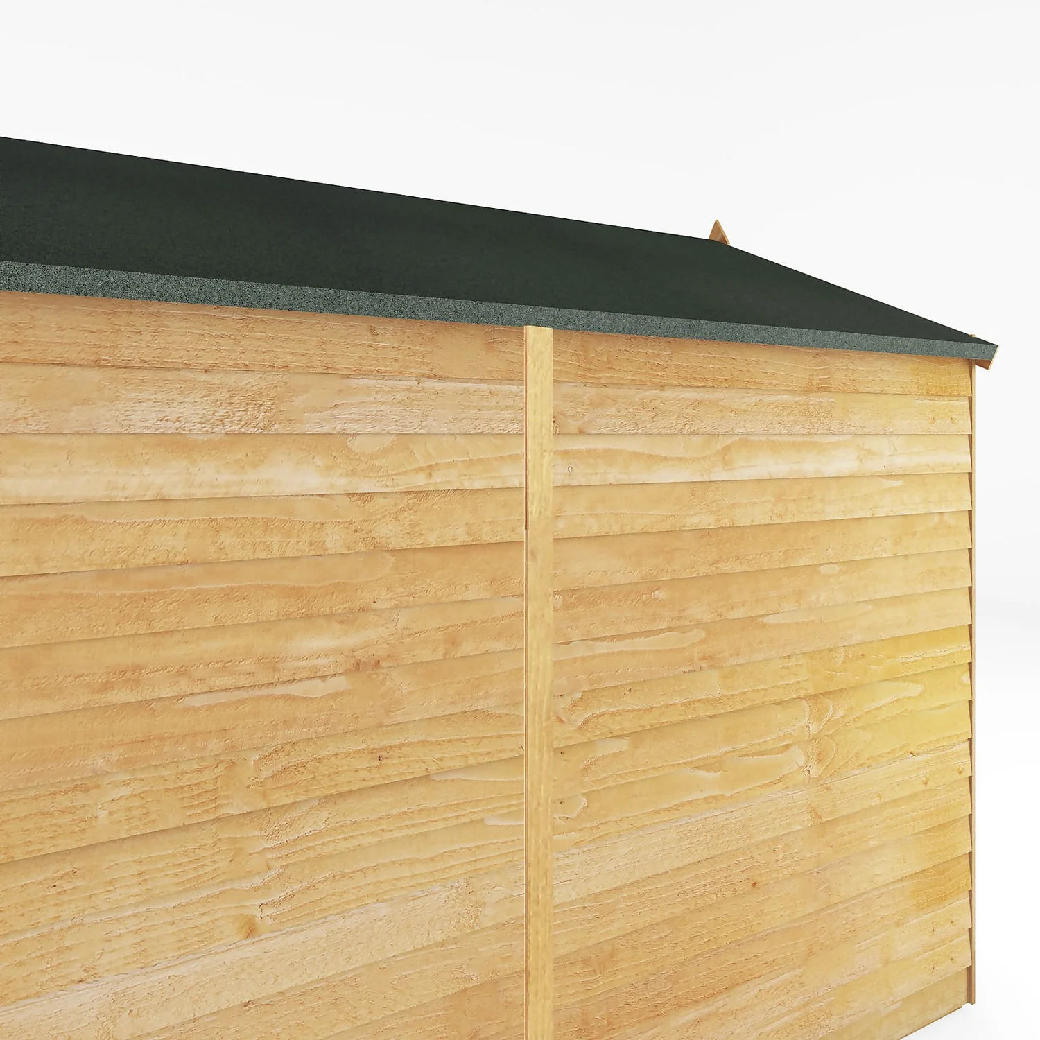 Mercia 8 X 6ft Overlap Double Door Apex Windowless Shed - Image 5
