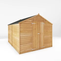 Mercia 10 X 8ft Overlap Double Door Apex Windowless Shed