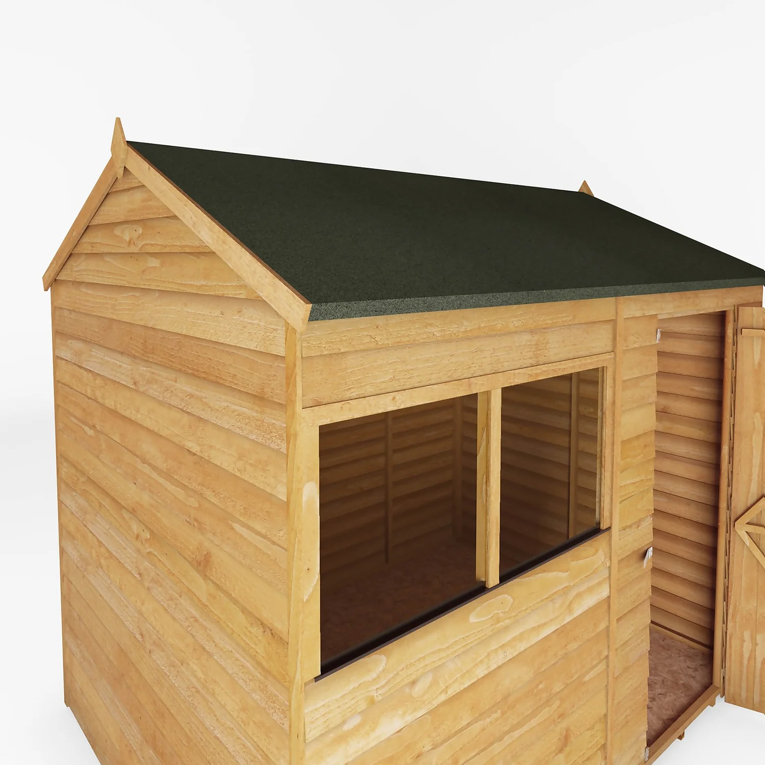 Mercia 8 X 6ft Overlap Reverse Apex Shed - Image 5