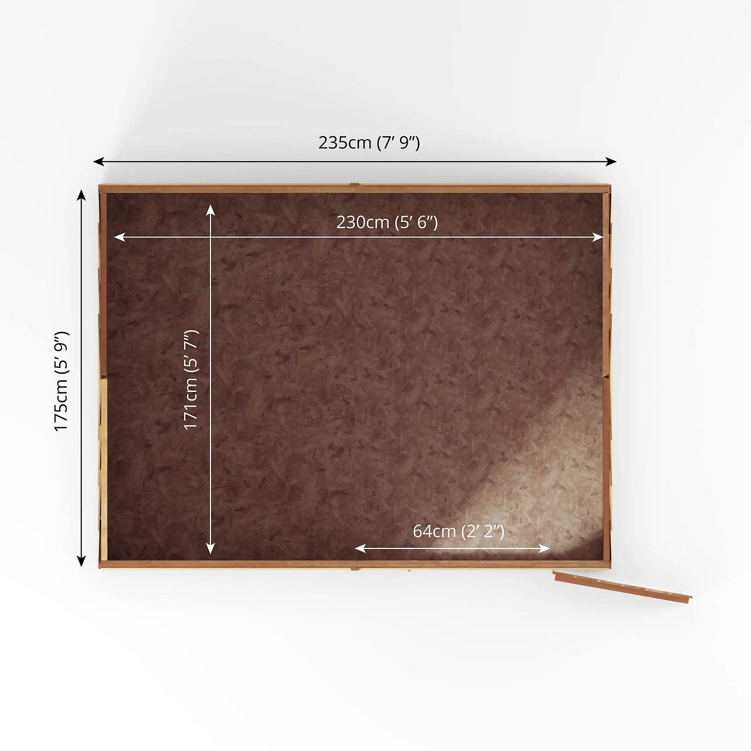 Mercia 8 X 6ft Overlap Reverse Apex Shed - Image 10