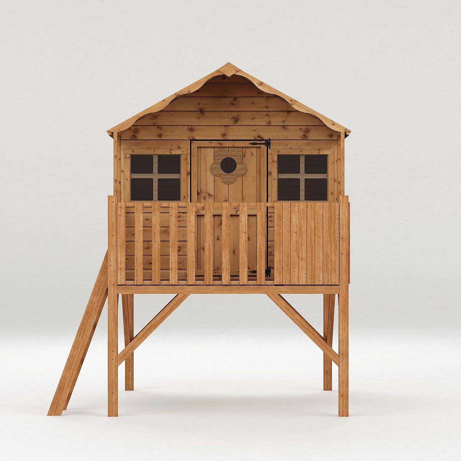 Mercia 8 X 7ft Honeysuckle Wooden Playhouse With Tower - Installation Included - Image 10