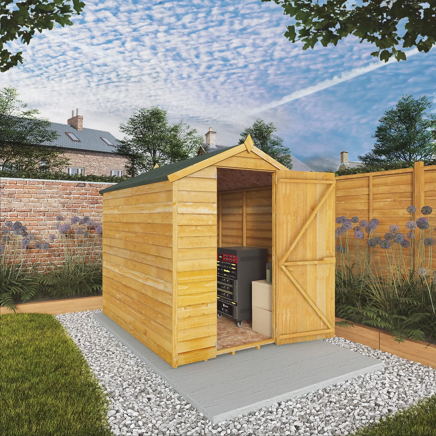 Mercia 7 X 5ft Overlap Apex Windowless Shed - Image 2