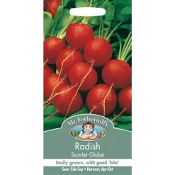 Mr. Fothergill's Radish Scarlet Globe (Raphanus Sativus) Seeds
