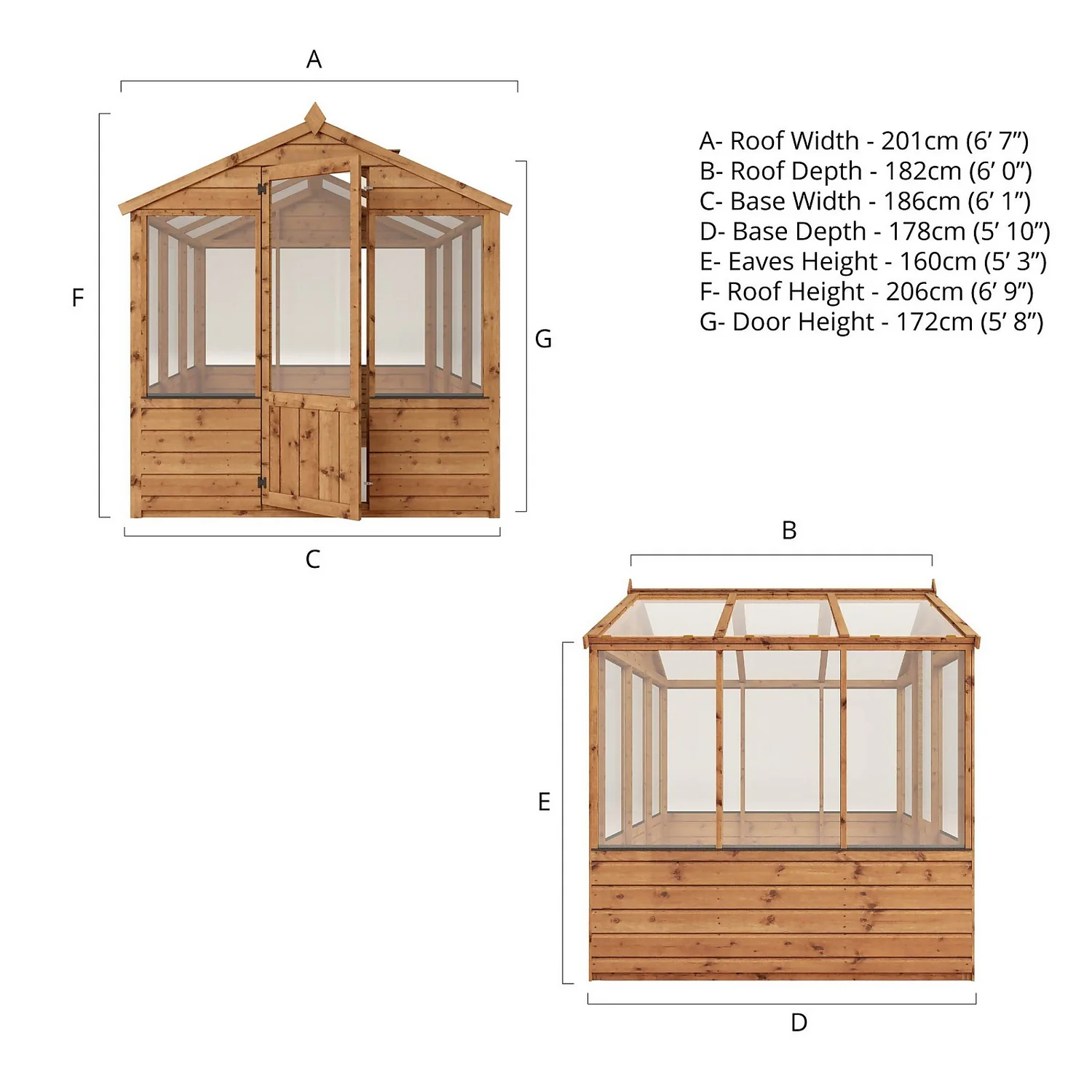 Mercia 6 X 6ft Traditional Greenhouse - Incl. Installation - Image 9