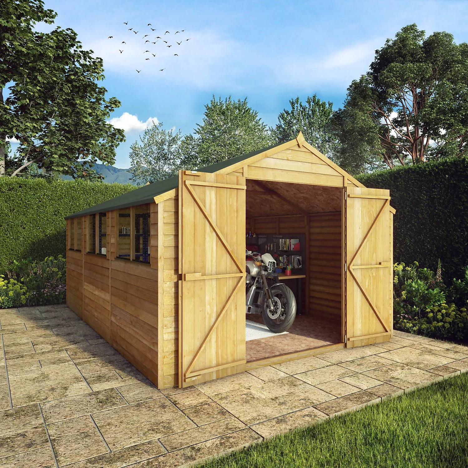 Mercia 15 X 10ft Overlap Apex Shed - Incl. Installation - Image 2
