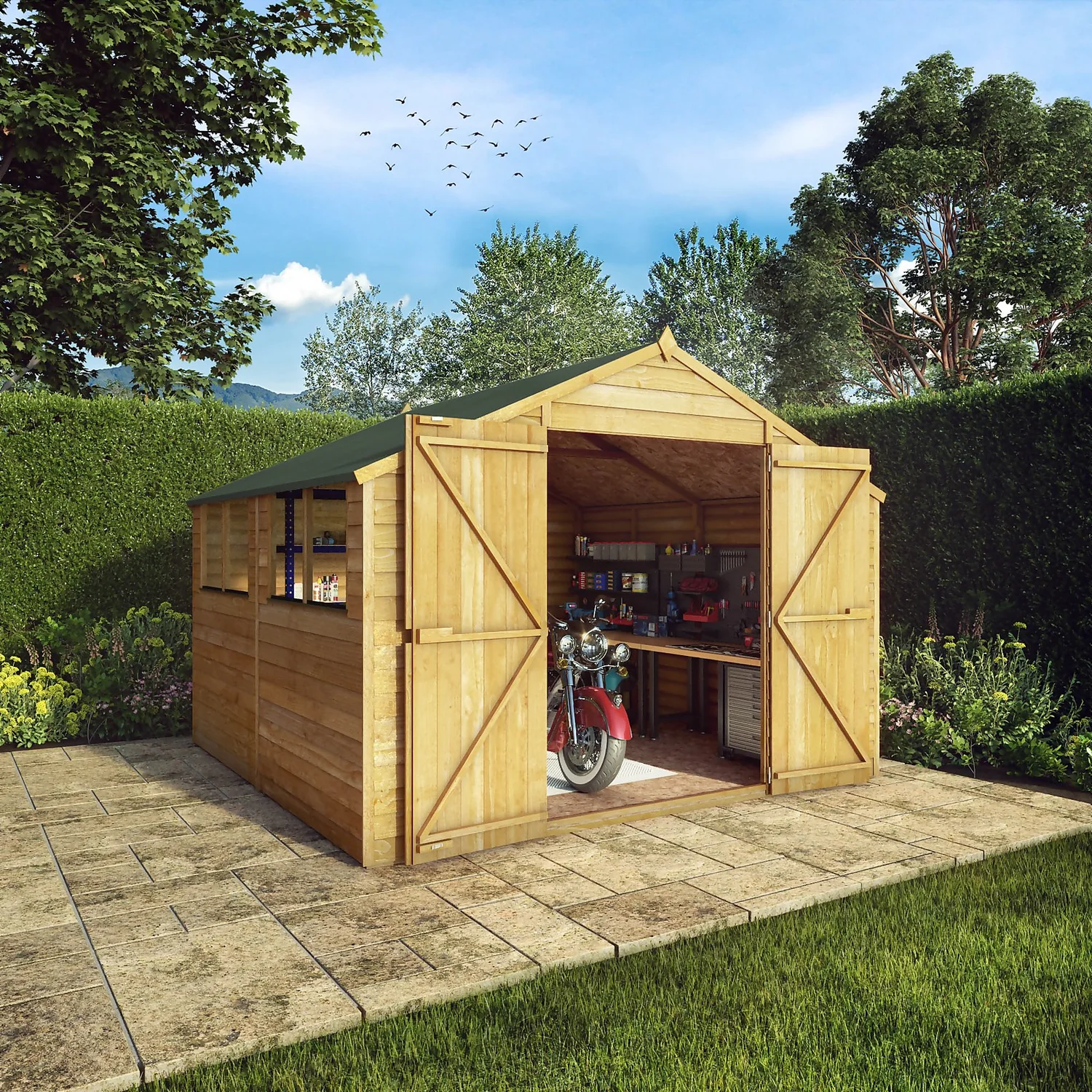 Mercia 10 X 10ft Overlap Apex Shed - Incl. Installation - Image 2