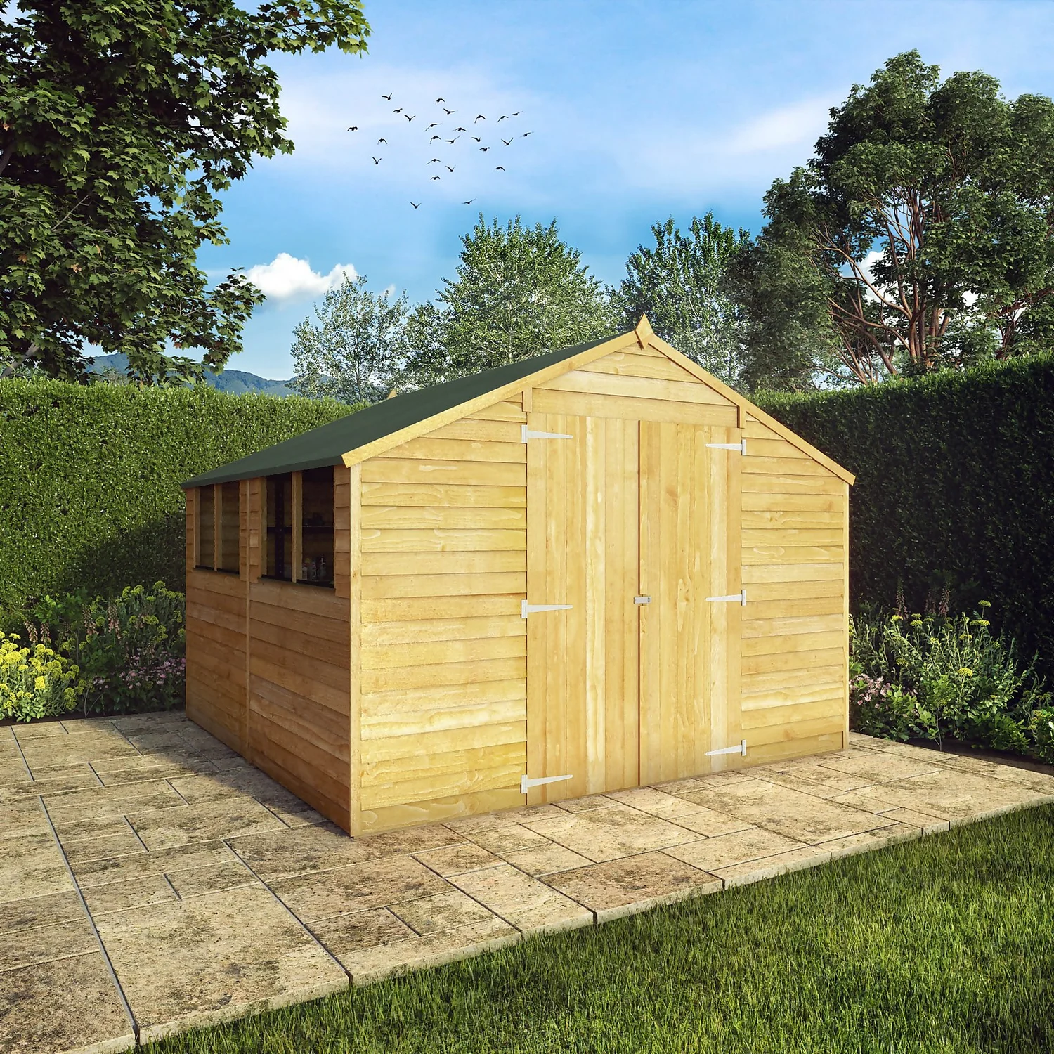 Mercia 10 X 10ft Overlap Apex Shed - Incl. Installation - Image 3