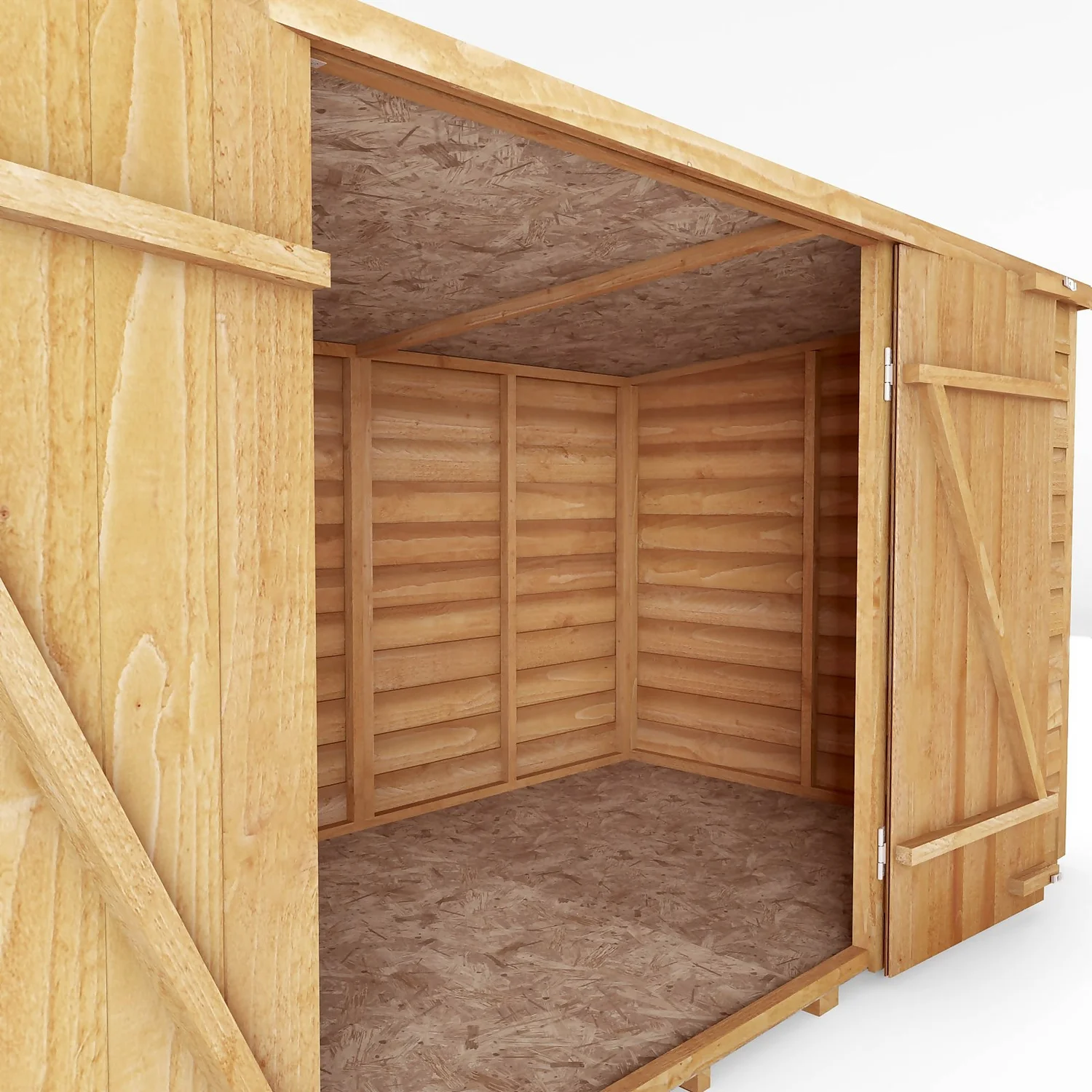 Mercia 6 X 4ft Overlap Pent Bike Shed - Incl. Installation - Image 5