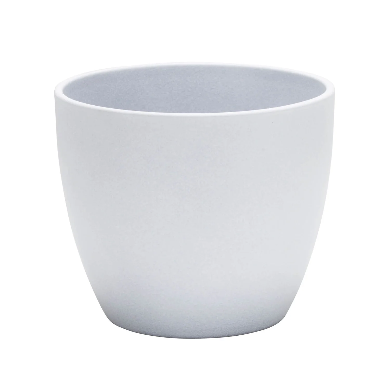 Grey Stone Ceramic Cover Pot - 11cm