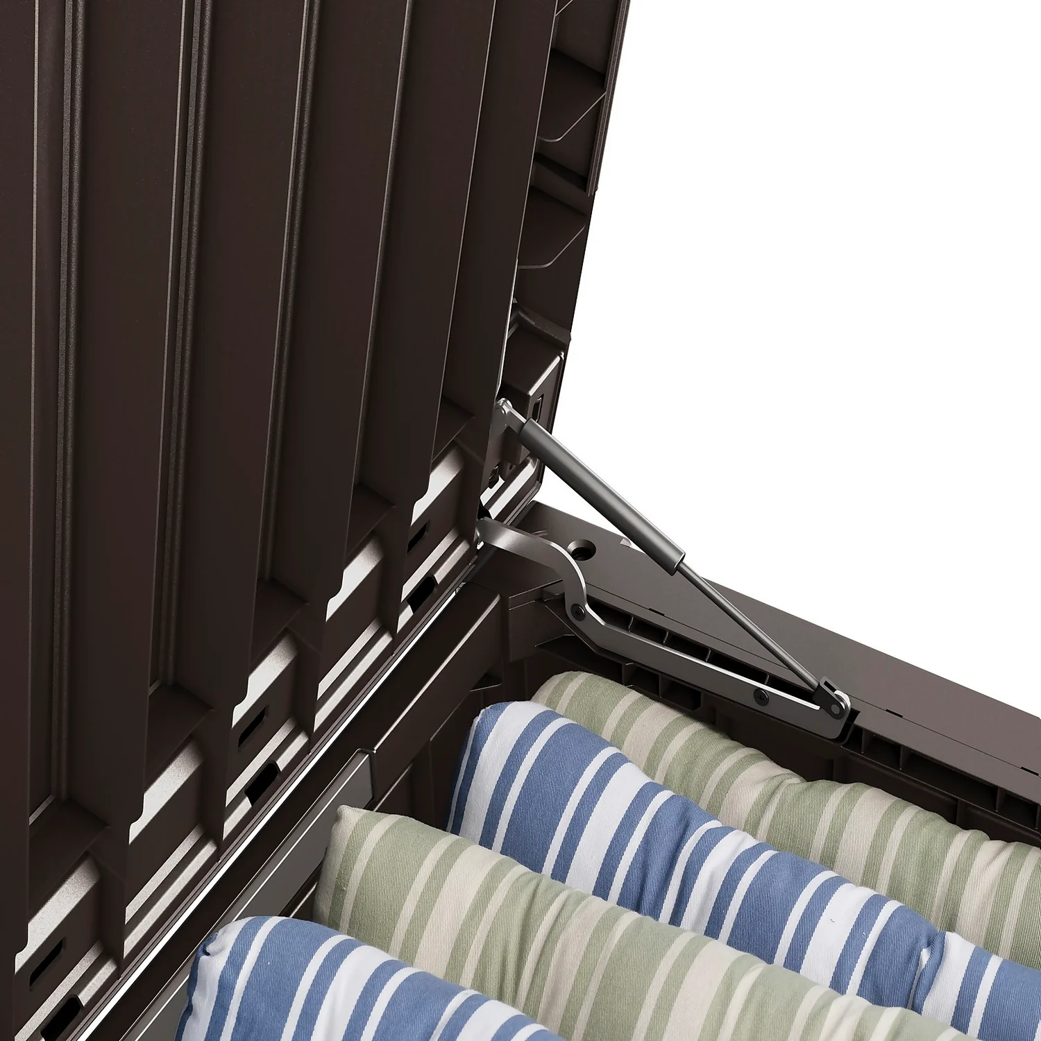 Keter Westwood Outdoor Garden Storage Box 570L - Brown - Image 6