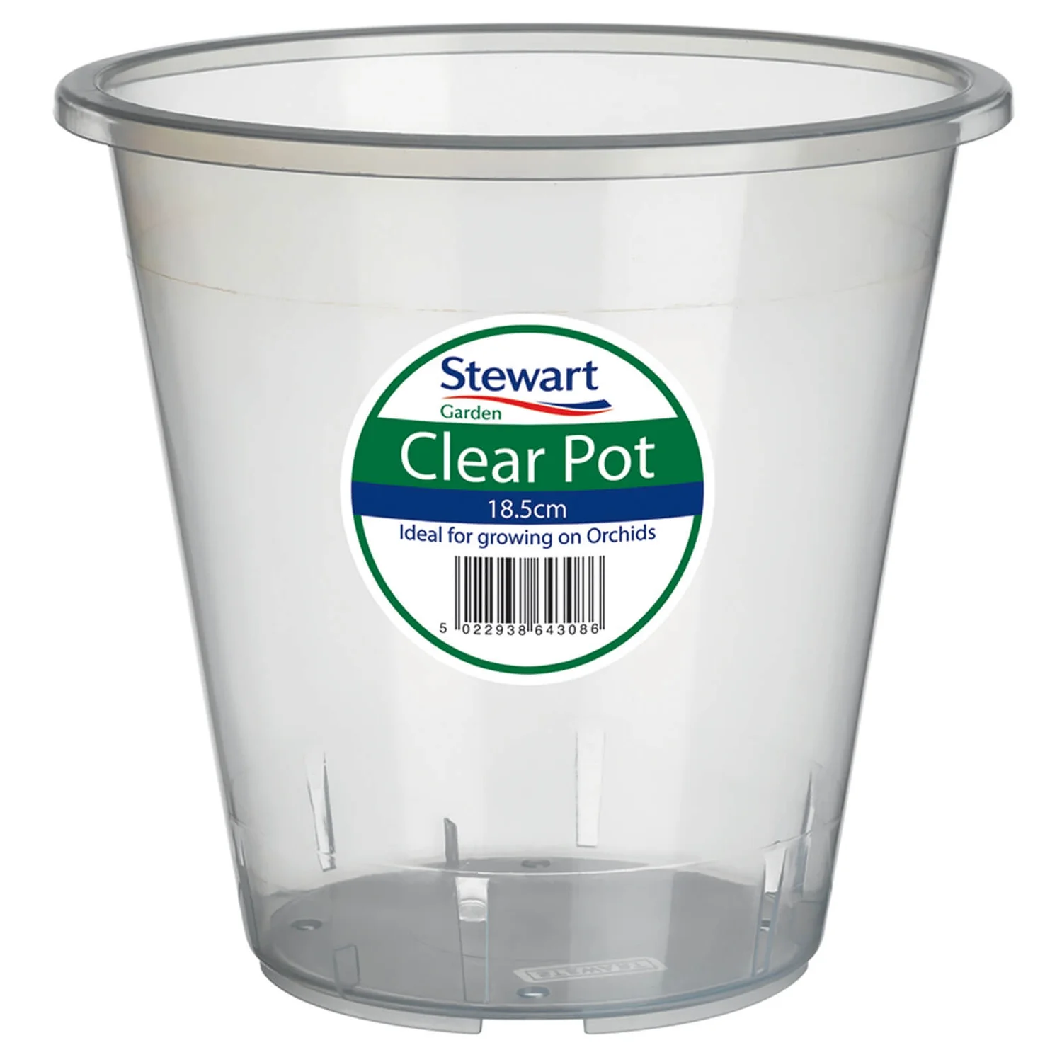 Clear Plastic Pot - 18.5cm