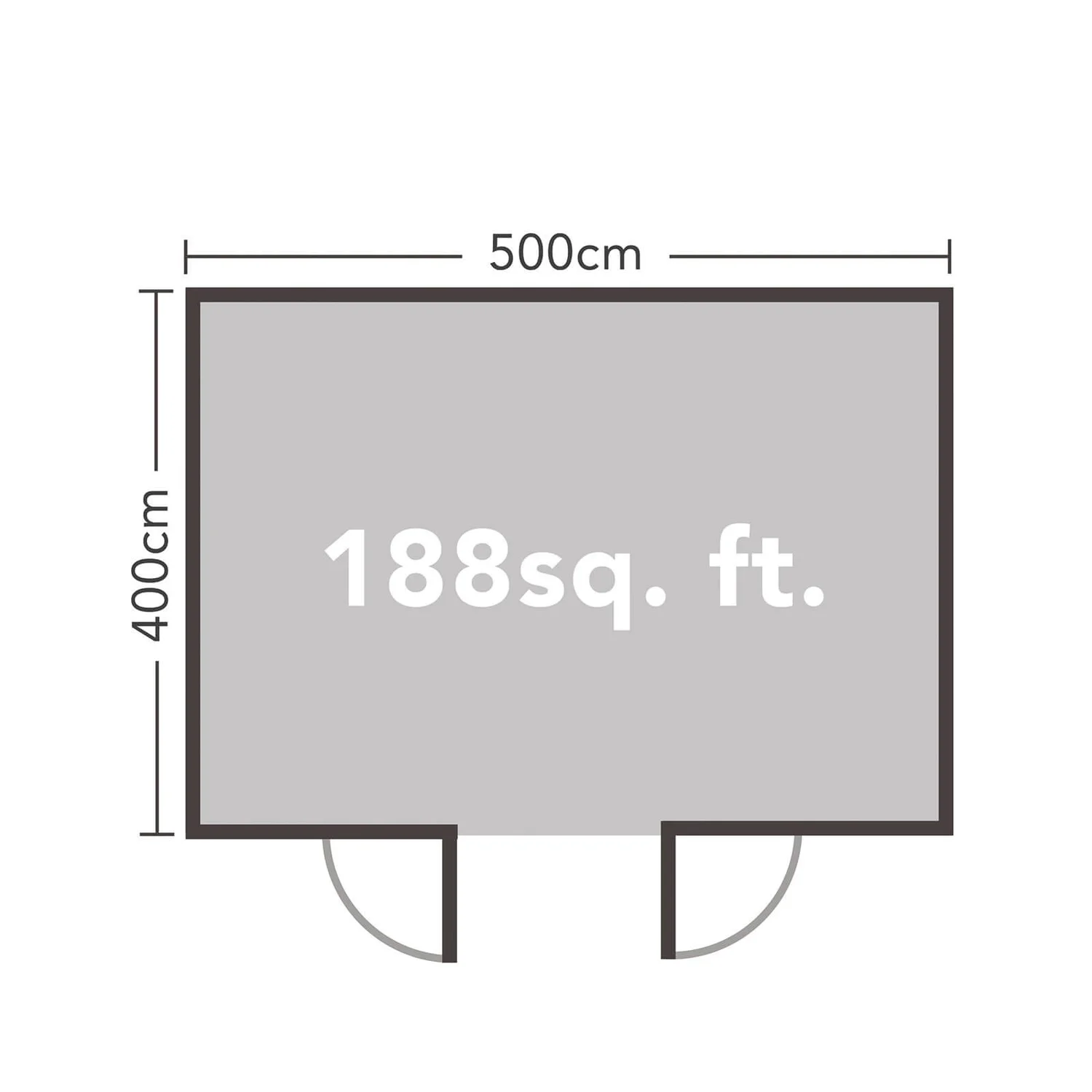 Forest Mendip 5.0m X 4.0m Log Cabin Double Glazed, 34kg Polyester Felt, Plus Underlay - Image 9