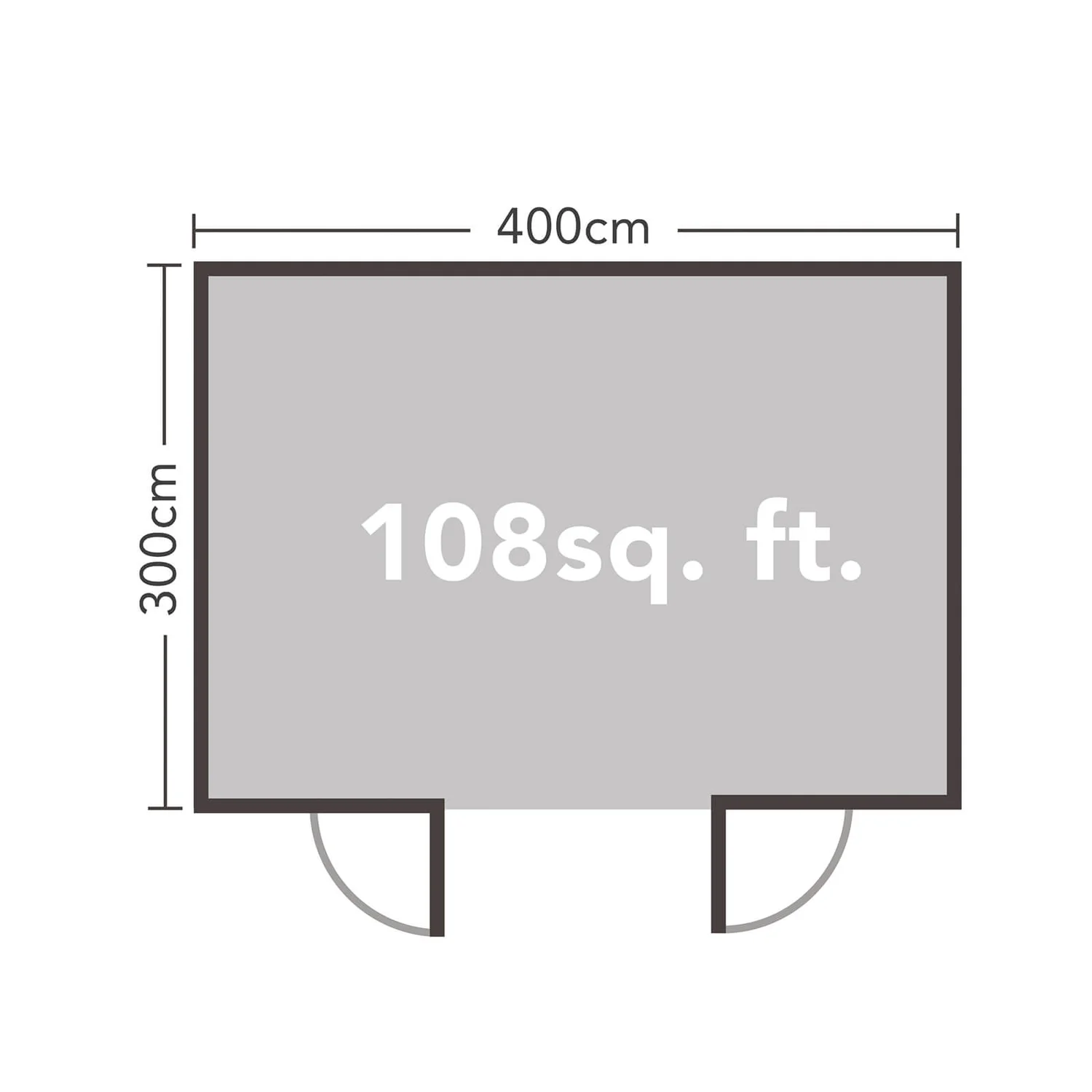 Forest Melbury 4.0m X 3.0m Log Cabin Double Glazed 34kg Polyester Felt, Plus Underlay - Installation Included - Image 9