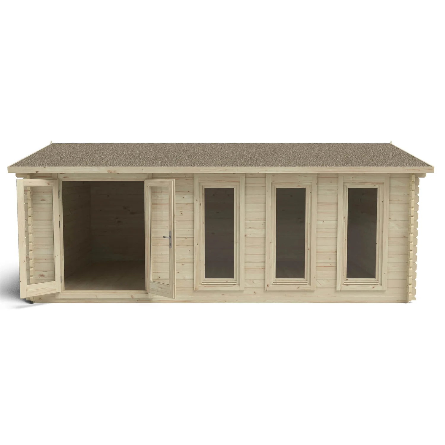 Blakedown 6m X 4m Log Cabin Double Glazed 24kg Polyester Felt, No Underlay - Installation Included - Image 4