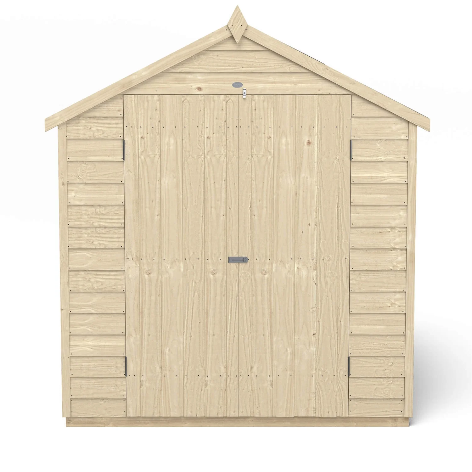 Forest 6 X 4ft Overlap Pressure Treated Apex Shed - Double Door 4 Windows - Incl. Installation - Image 2