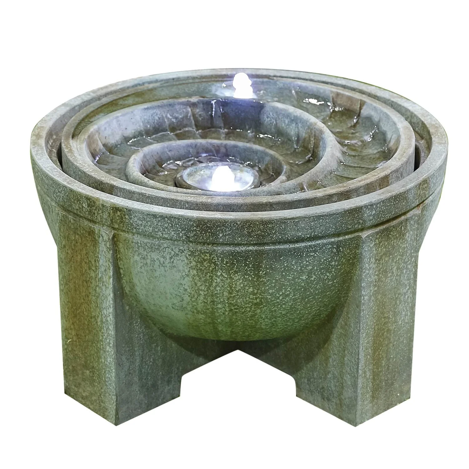 Stylish Fountains Fossil Water Feature Incl LEDS