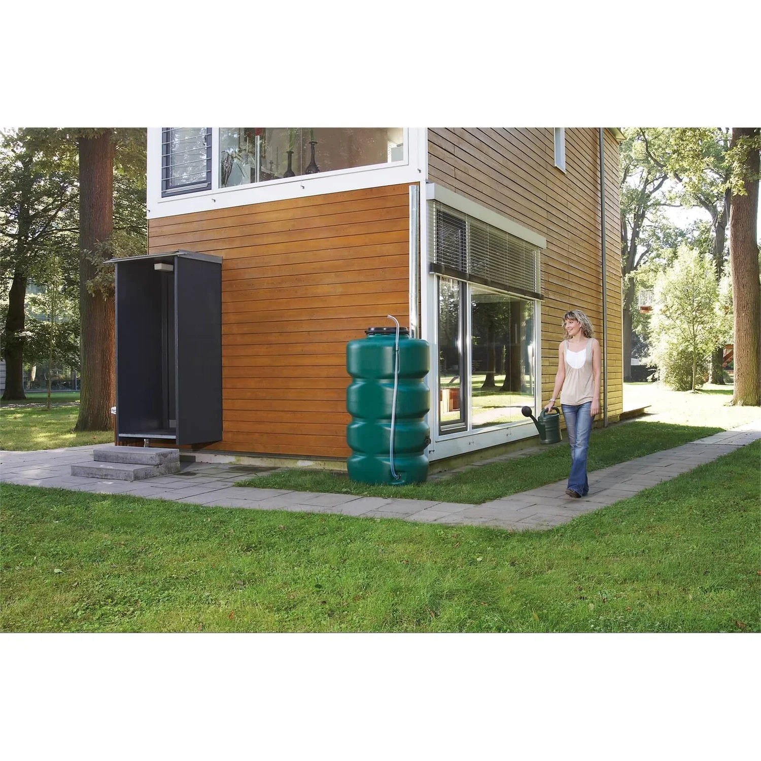 Garantia Garden Water Tank-Set - 2000L - Green - Image 2