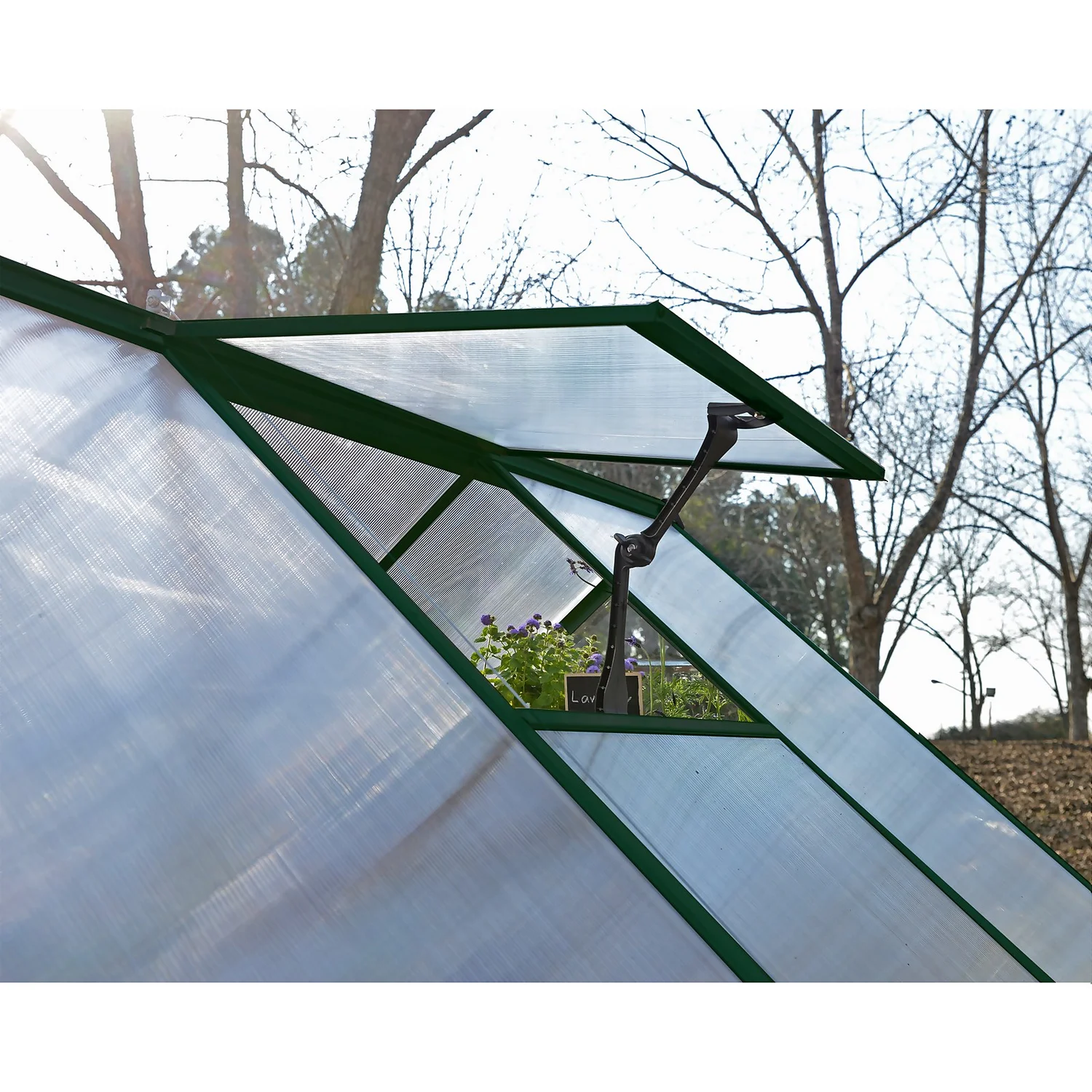 Palram Canopia Hybrid 6 X 8ft Green Greenhouse - Image 3