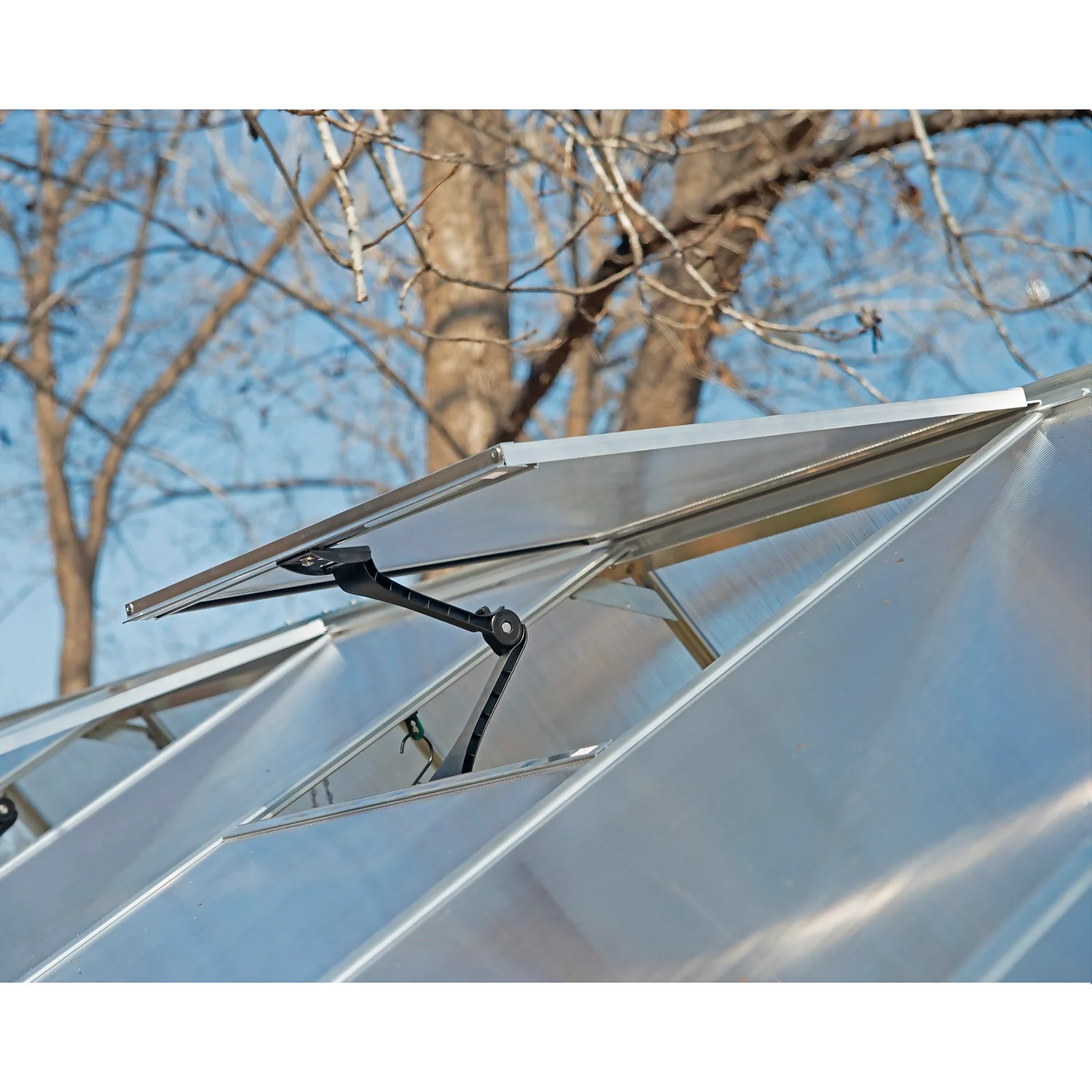 Palram Canopia Hybrid 6 X 6ft Silver Greenhouse - Image 3