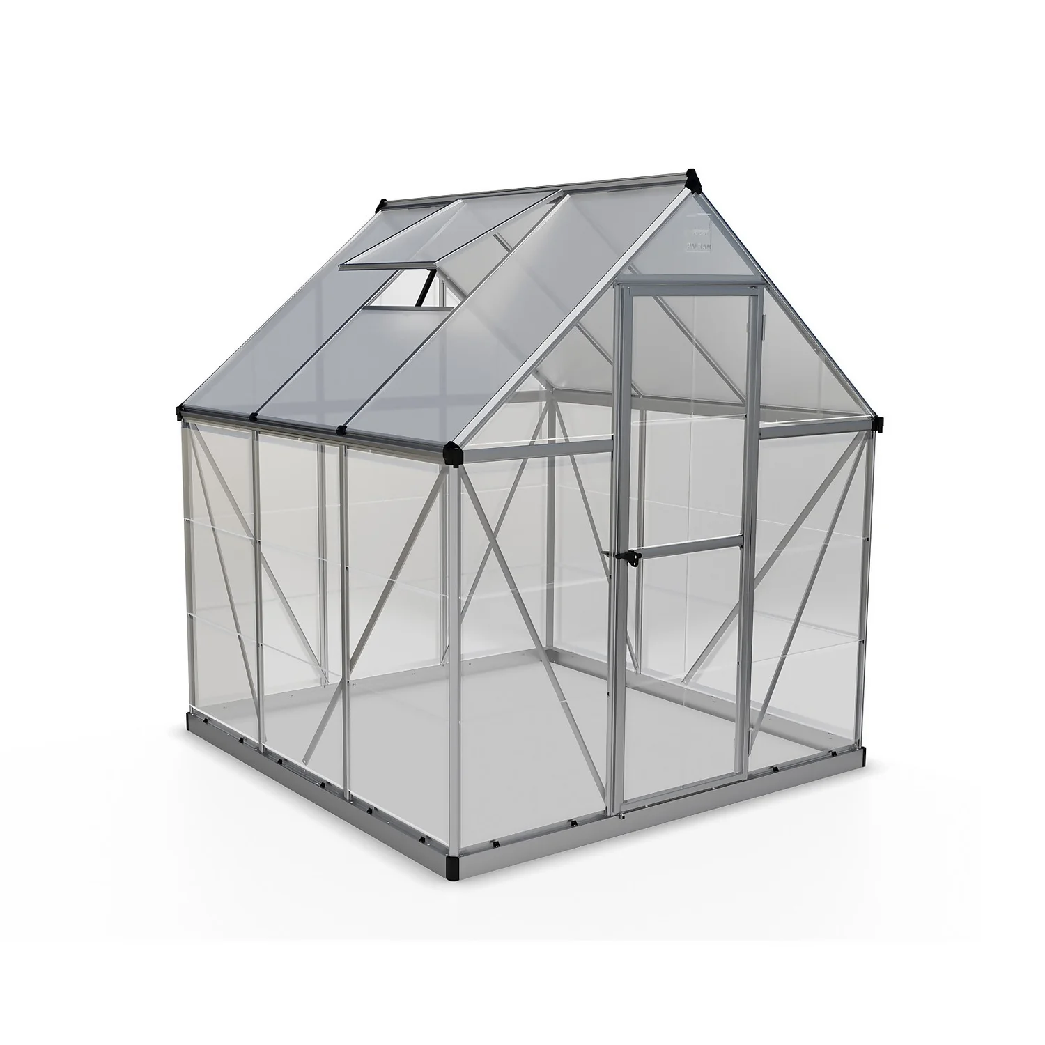 Palram Canopia Hybrid 6 X 6ft Silver Greenhouse
