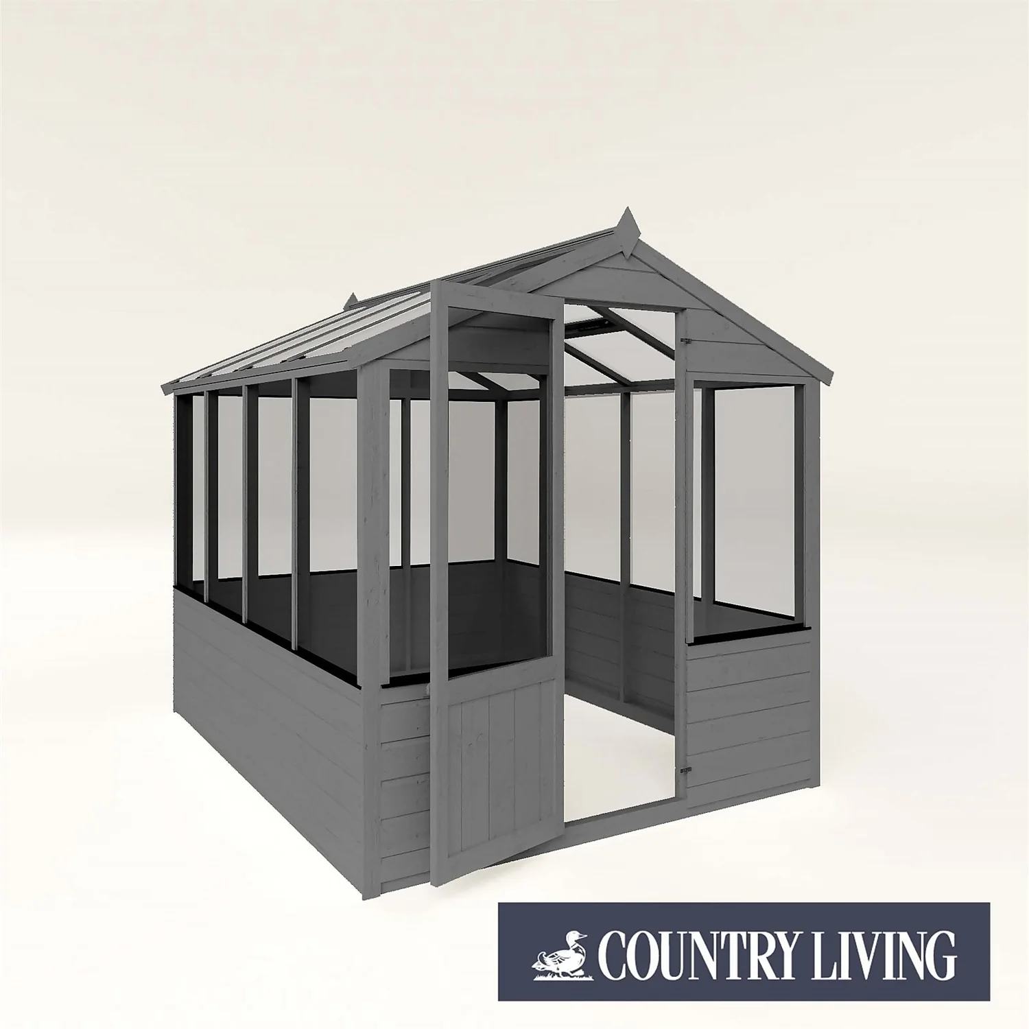 Country Living Kelham 8 X 6ft Traditional Greenhouse Painted + Installation - Thorpe Towers