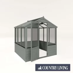 Country Living Kelham 6 X 6ft Traditional Greenhouse Painted + Installation - Thorpe Towers