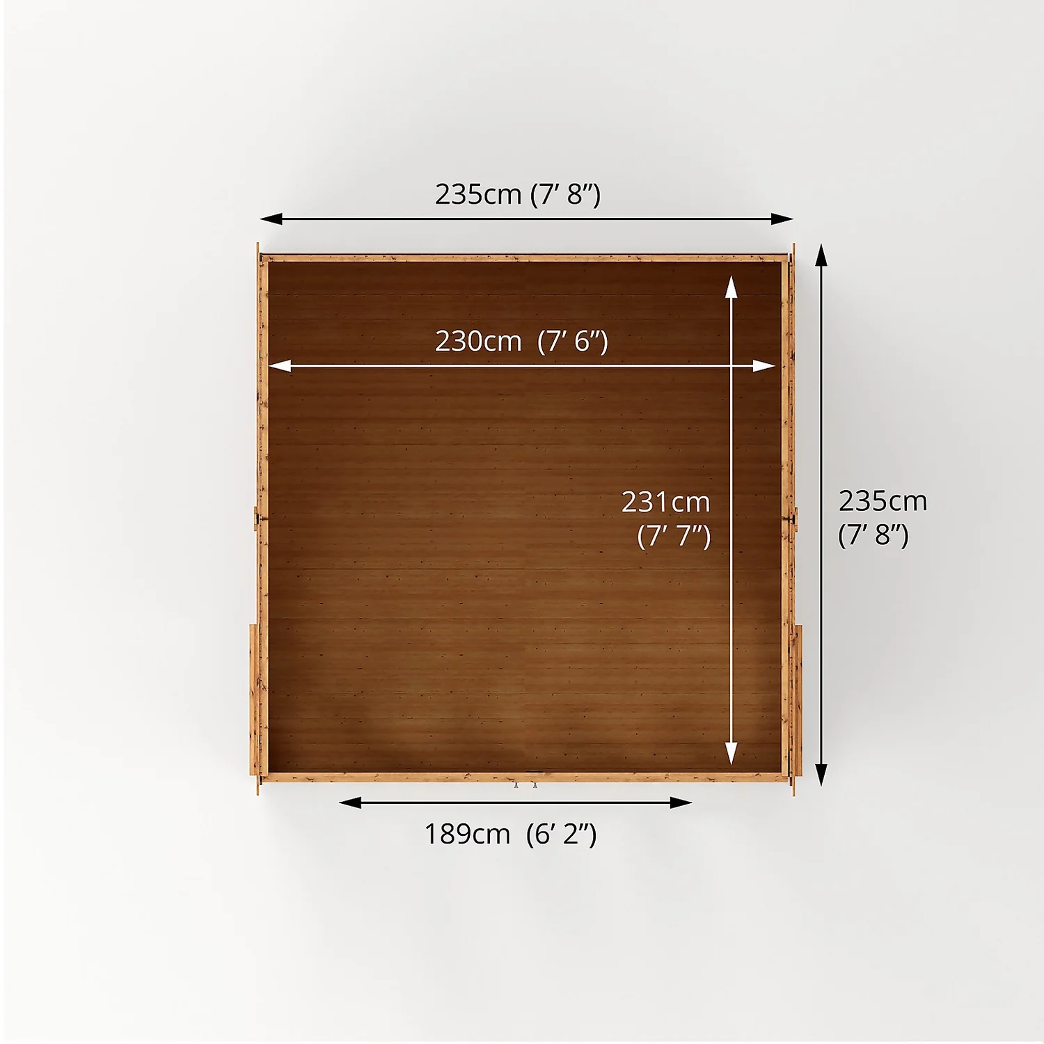 Country Living Hawksworth 8 X 8ft Summerhouse Painted + Installation - Aurora Green - Image 8