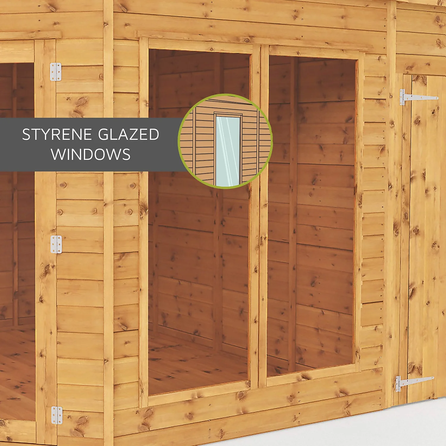 Country Living Hawksworth 10 X 8ft Summerhouse Painted + Installation - Aurora Green - Image 4