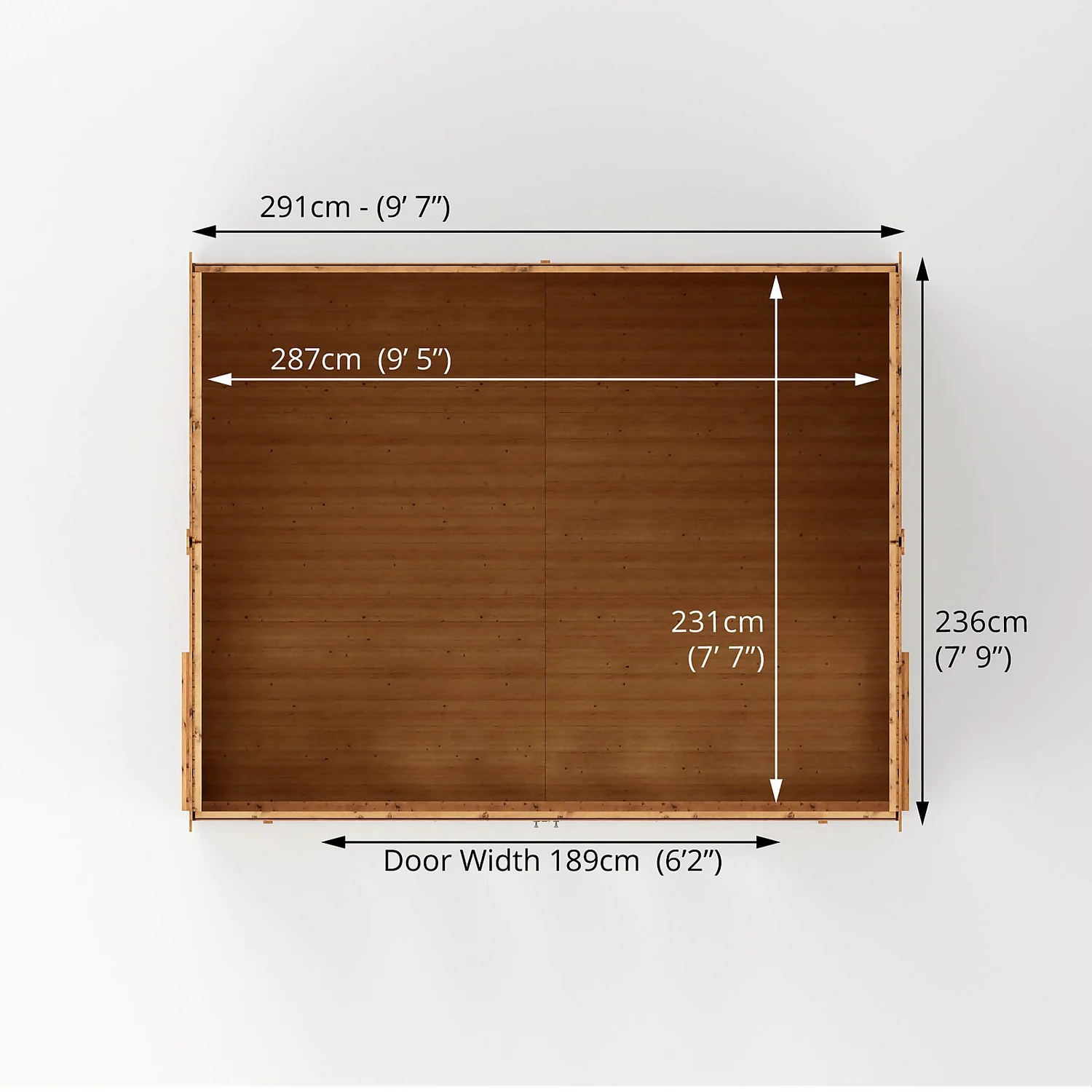 Country Living Hawksworth 10 X 8ft Summerhouse Painted + Installation - Aurora Green - Image 8