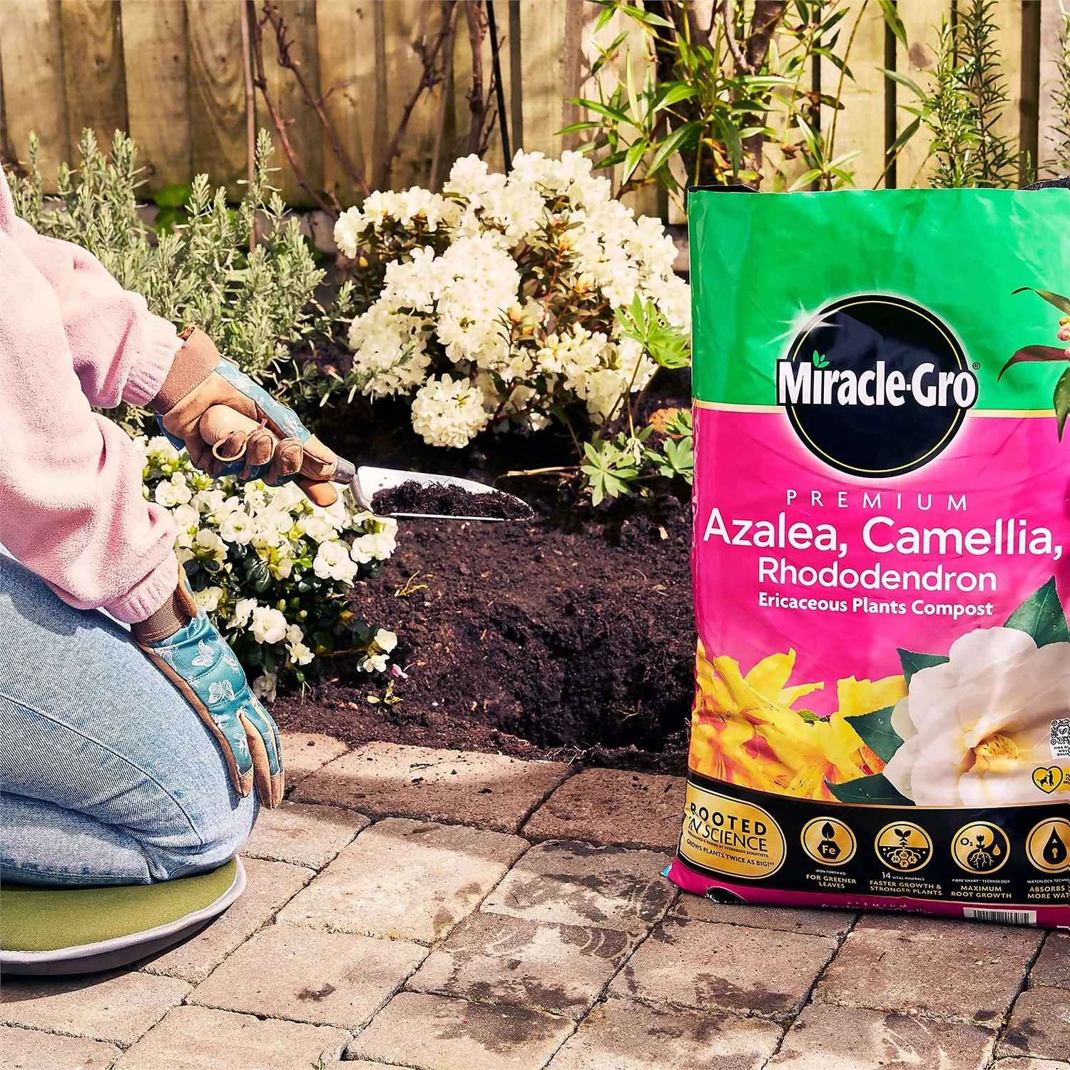 Miracle Gro Premium Azalea, Camellia & Rhododendron Ericaceous Compost - 40L - Image 4