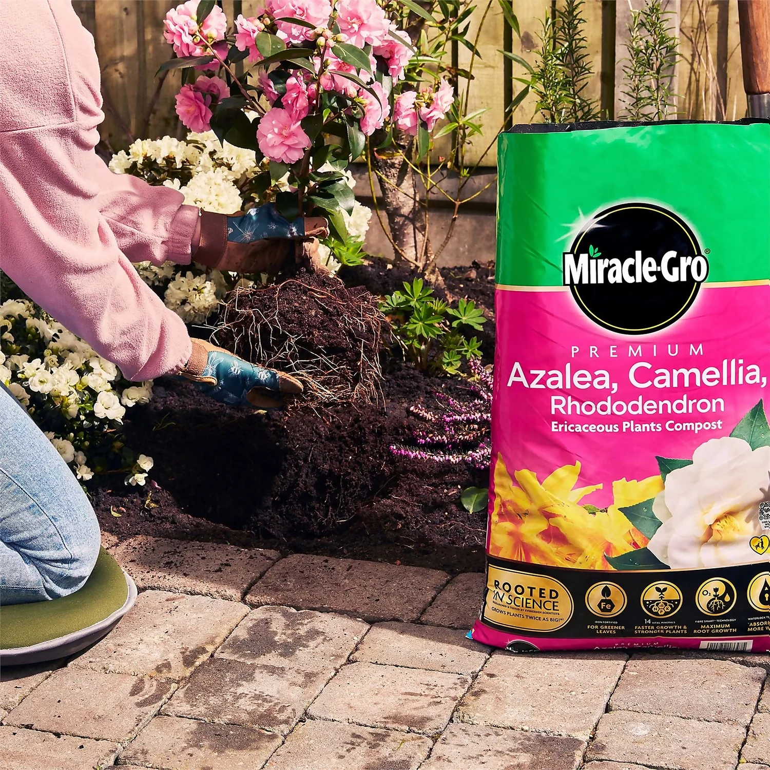 Miracle Gro Premium Azalea, Camellia & Rhododendron Ericaceous Compost - 40L - Image 5