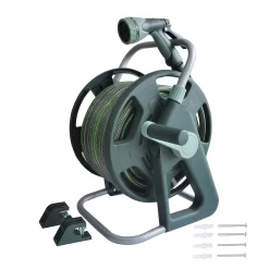 Homebase Premium Anti-Kink Hose Reel Set - 25m