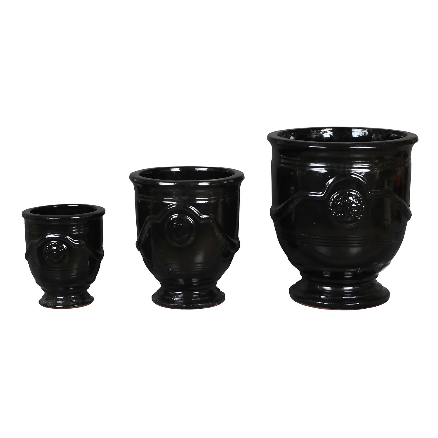 Regent Glazed Urn Planter - 28cm - Image 4