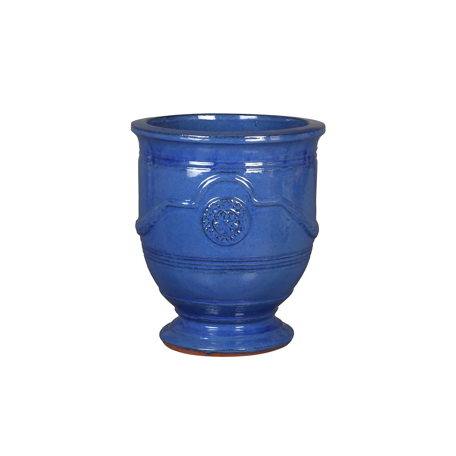 Regent Glazed Urn Planter - 28cm - Image 2