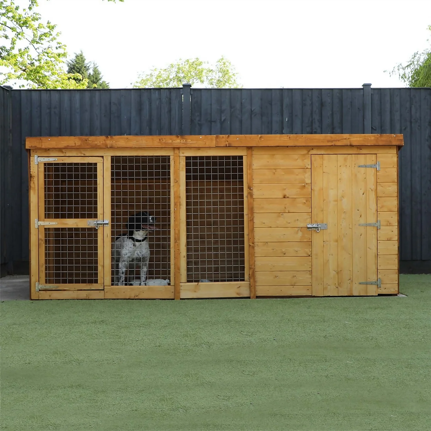 Mercia 10 X 4 Dog Kennel & Run (Installed) - Image 2