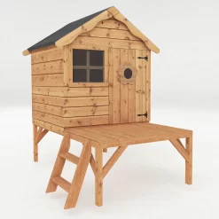 Mercia 4 X 7ft Snug Wooden Playhouse With Tower