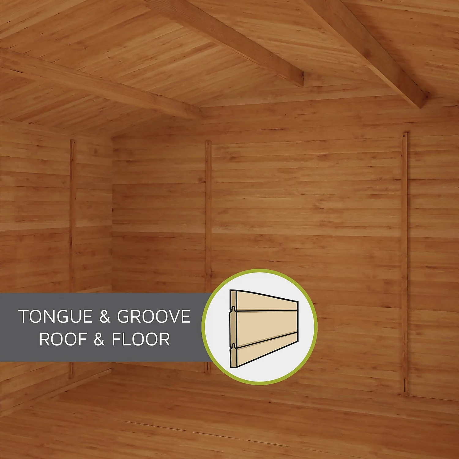 Mercia 3.5 X 3m 19mm Log Cabin - Image 8