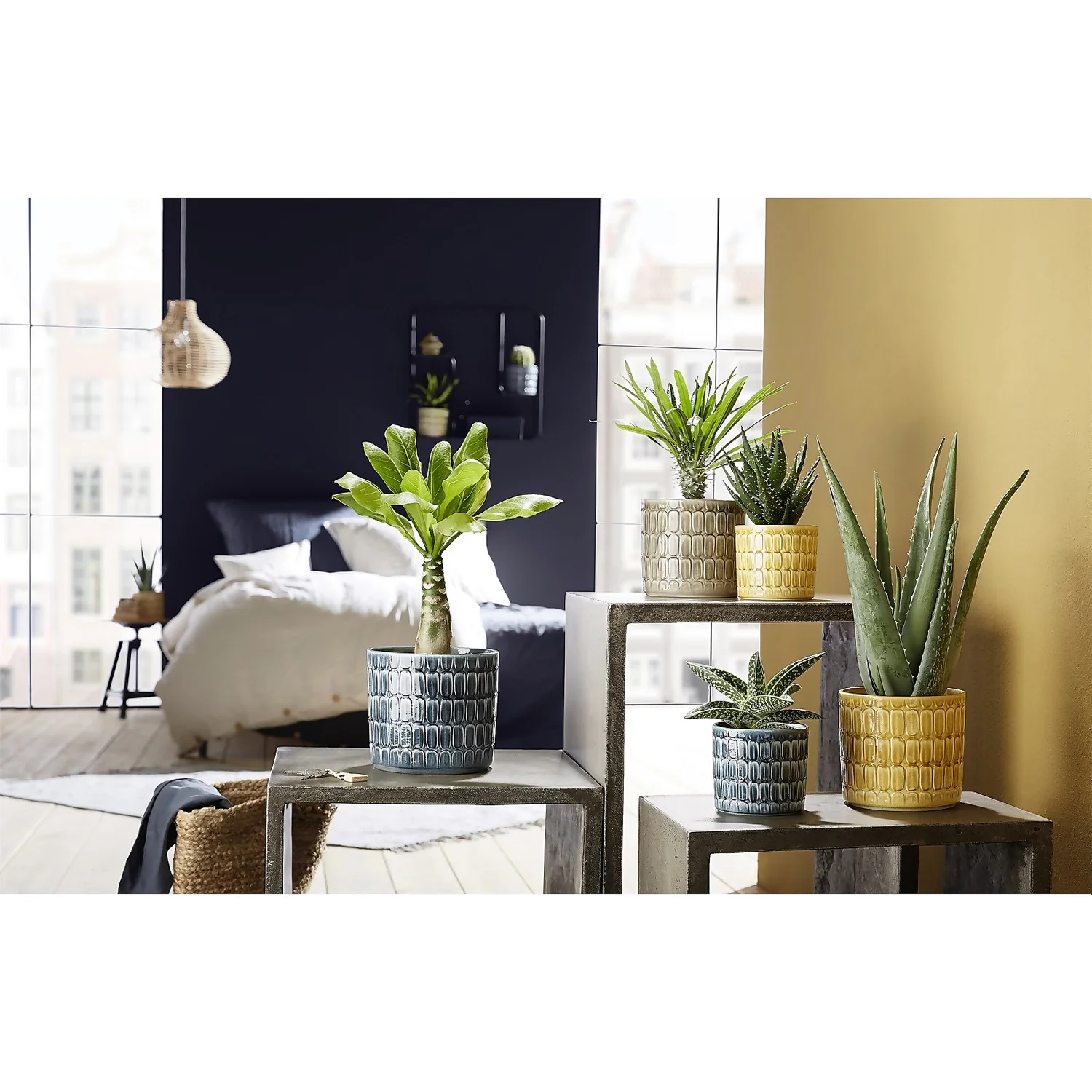 Scheurich Alma Blue Ceramic Pot - 16cm - Image 2