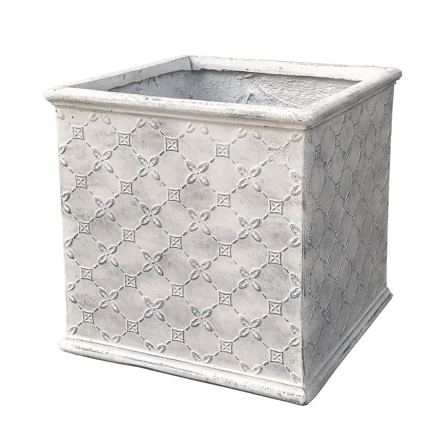 Mayfair Antique White Cube - 38cm